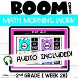 Daily Math Warmups {morning work} Boom Cards™  2nd Grade Week 28