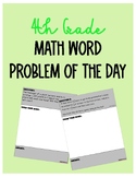 Daily Math Word Problem; Math Test Prep Problem of the Day