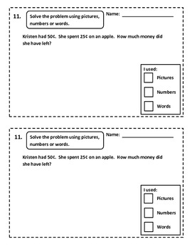 Word Problems for Addition and Subtracting Money by Create Dream Explore