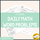 Daily Math Word Problems - Quarter 1