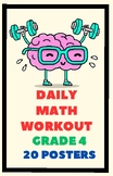 Daily Math Workout Grade 4 ( 20 Posters)