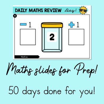 Preview of Daily Maths Slides for Prep - Set 1 | Foundation Maths PowerPoint | Maths Review