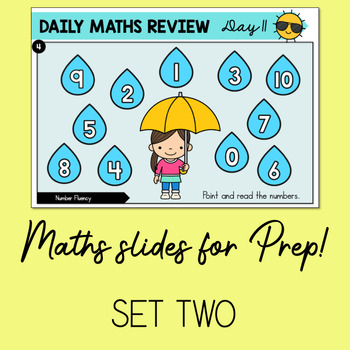 Preview of Daily Maths Slides for Prep - Set 2 | Foundation Maths