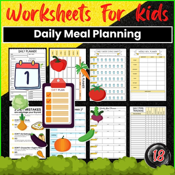 Preview of Daily Meal Planning Worksheet