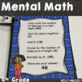 Daily Mental Math 4th Grade Math Game Warm Ups 