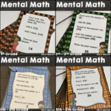 Daily Mental Math Games Task Cards Bundle Math Warm Ups