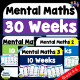 Daily Mental Maths Bundle | Grades 4-5 | NO PREP