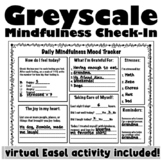 Daily Mindfulness Check-In: Greyscale Mood Tracker