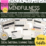 Daily Mindfulness Pack | Mood, thoughts trackers, journal,