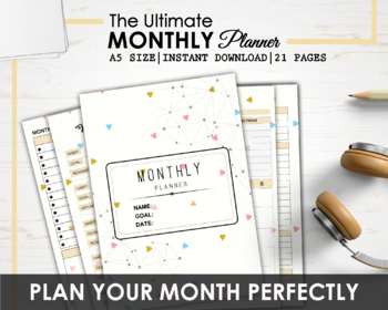 Preview of Daily/Monthly Planner, Weekly Inserts for 2021 Refill Pages, To Do List Planning