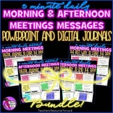 Daily Morning + Afternoon Meetings BUNDLE: Both PowerPoint