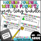 Daily Morning Journal Writing Prompts Whole Year Bundle