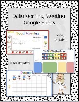 Preview of Daily Morning Meeting | Editable Google Slides