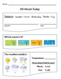 Daily Morning Sheet - Day Month Year Season Weather Temper