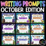 Daily Morning Writing Prompts & Journals for October Digit