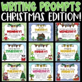 Daily Morning Writing Prompts and Journals for Christmas