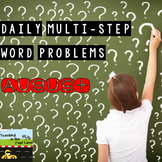 Multi-Step Story Problems for August