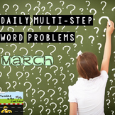 Multi-Step Story Problems for March
