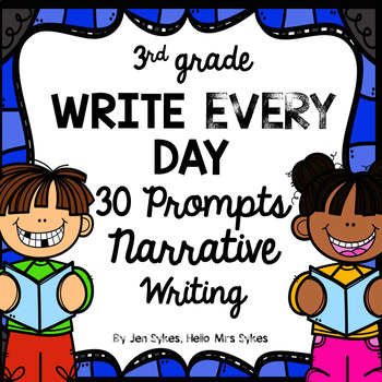 Preview of Daily Narrative Writing Prompt, Write Every Day, Narrative Journal Prompts 3rd