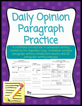 Preview of Daily Opinion Paragraph Practice