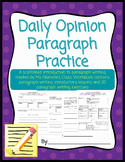 Daily Opinion Paragraph Practice