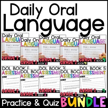 Preview of Daily Oral Language (DOL) 2nd Grade Grammar Practice AND Assessment MEGA BUNDLE