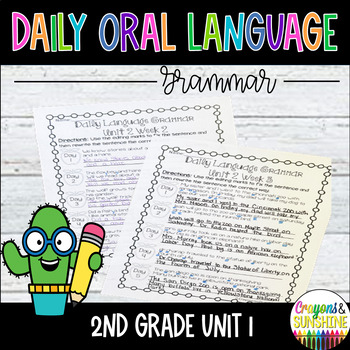 Preview of Daily Oral Language (DOL) 2nd grade Unit 2 | Daily Grammar Practice