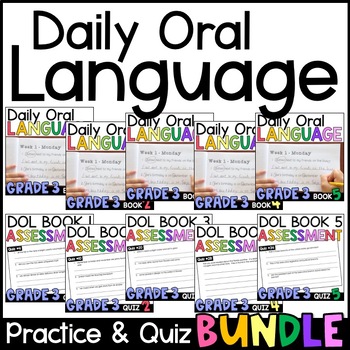 Preview of Daily Oral Language (DOL) 3rd Grade Grammar Practice AND Assessment MEGA BUNDLE