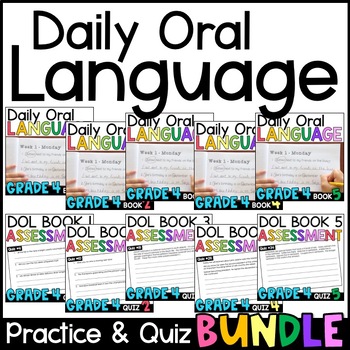Preview of Daily Oral Language (DOL) 4th Grade Grammar Practice AND Assessment MEGA BUNDLE