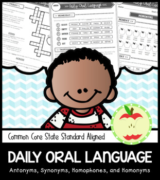 Preview of Daily Oral Language (DOL) Antonyms, Synonyms, Homophones, and Homonyms Packet
