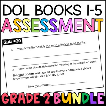 Preview of Daily Oral Language (DOL) Assessment BUNDLE - 2nd Grade Grammar Quizzes (GOOGLE)