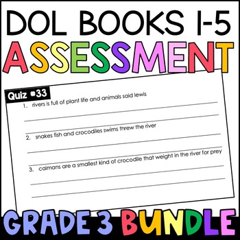 Preview of Daily Oral Language (DOL) Assessment BUNDLE - 3rd Grade Grammar Quizzes (GOOGLE)