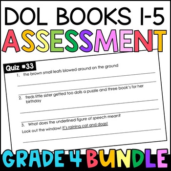 Preview of Daily Oral Language (DOL) Assessment BUNDLE - 4th Grade Grammar Quizzes (GOOGLE)