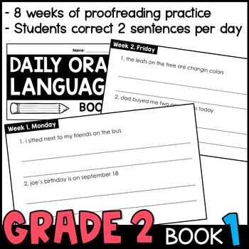 Daily Oral Language (DOL) Book 1: Aligned to the 2nd Grade CCSS | TpT