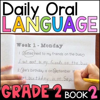Preview of Daily Oral Language (DOL) Book 2 - 2nd Grade Grammar Practice with GOOGLE Slides
