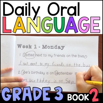 Preview of Daily Oral Language (DOL) Book 2 - 3rd Grade Grammar Practice with GOOGLE Slides