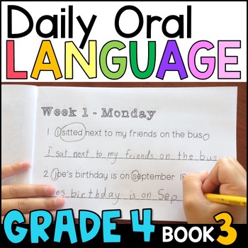 Preview of Daily Oral Language (DOL) Book 3 - 4th Grade Grammar Practice with GOOGLE Slides