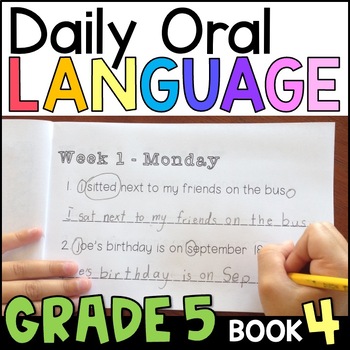 Preview of Daily Oral Language (DOL) Book 4 - 5th Grade Grammar Practice with GOOGLE Slides