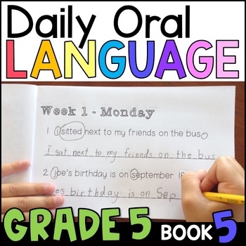 Preview of Daily Oral Language (DOL) Book 5 - 5th Grade Grammar Practice with GOOGLE Slides