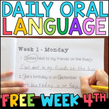 Preview of Daily Oral Language (DOL) - FREE Week of 4th Grade Grammar Practice
