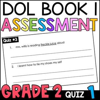 Preview of Daily Oral Language (DOL) Quiz Set 1 - 2nd Grade Grammar Quiz with GOOGLE Slides