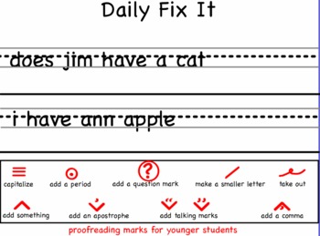 Daily oral language kindergarten