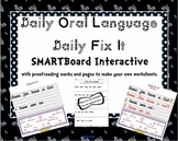 Daily Oral Language Daily Fix It Interactive SMARTBoard