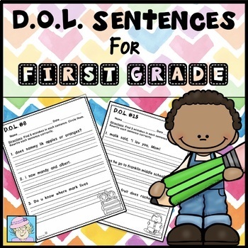 Preview of Fix it Up Sentences Daily Oral Language 1st Grade Reading, Writing, Punctuation