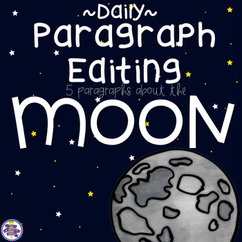 Preview of Daily Paragraph Editing Practice - The Moon and Moon Phases!