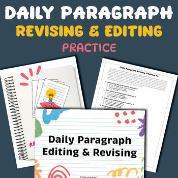 Preview of Daily Paragraph Revising & Editing Practice for ELA - Warmups or Homework