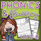 Phonics & Fluency Unit 2~Phonics Worksheets & Fluency Pass