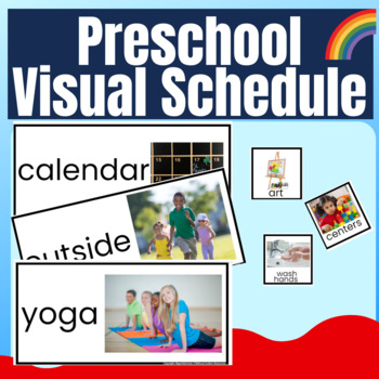 Preview of Classroom and Individual Visual Schedule for Preschool Autism & ECSE
