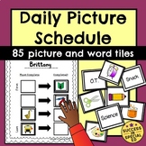 Daily Picture Schedule for Students with Autism and Special Needs