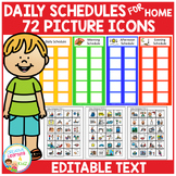 Daily Schedules w/ Picture Icons Special Education Autism 